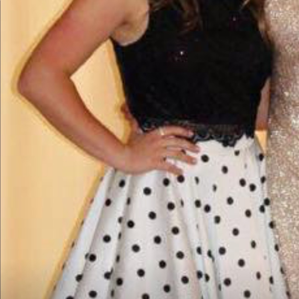 Two piece homecoming dress